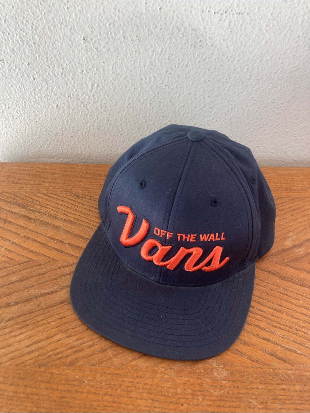 VANS Off the Wall Navy Blue Adjustable Hat (OS)